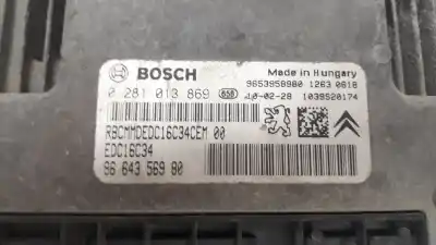 Pezzo di ricambio per auto di seconda mano centralina motore per fiat scudo combi (272) 1.6 jtdm cat riferimenti oem iam 9664356980  0281013869