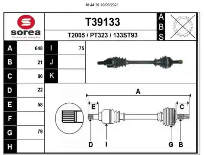 Автозапчасти б/у передняя левая трансмиссия за citroen c3 (s desde 09/2009) 1.4 hdi ссылки oem iam 96722385880  p1498