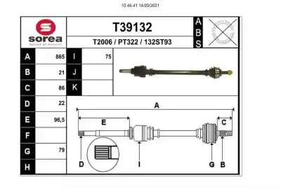 Автозапчасти б/у передняя правая трансмиссия за citroen c3 (s desde 09/2009) 1.4 hdi ссылки oem iam 96859c7280 p1499 t39132