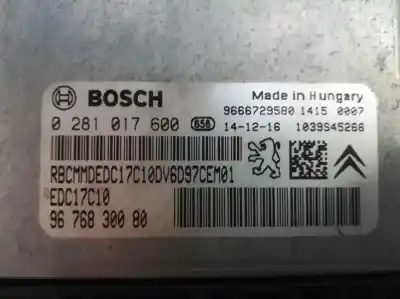 Second-hand car spare part ecu engine control for citroen ds3 techno style oem iam references 9676830080  0281017600