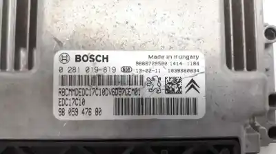 Second-hand car spare part ecu engine control for citroen ds3 graphic art oem iam references 9805947680  0281019819