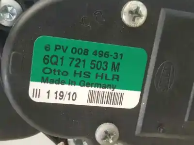 Автозапчастина б/у педальний потенціометр для audi a1 (8x) attraction посилання на oem iam 6q1721503m  6pv00849631 Автозапчастина б/у педальний потенціометр для audi a1 (8x) attraction посилання на oem iam 6q1721503m  6pv00849631