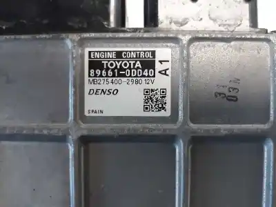 Second-hand car spare part ecu engine control for toyota yaris active oem iam references 896610dd40  mb2754002980