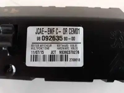 Автозапчасти б/у многофункциональный дисплей за citroen c-elysée exclusive ссылки oem iam 9809263580  ns392370276