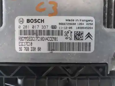 Second-hand car spare part ecu engine control for citroen c3 collection oem iam references 9676833080  0281017337