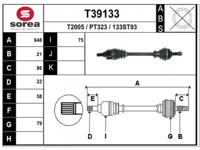 Second-hand car spare part front left transmission for citroen c3 collection oem iam references 3272vv  p1498