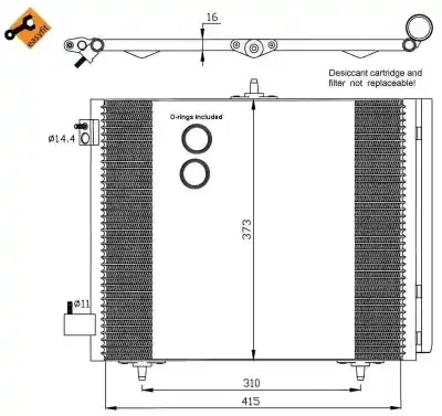 Peça sobressalente para automóvel em segunda mão CONDENSADOR / RADIADOR DE AR CONDICIONADO por PEUGEOT 207  Referências OEM IAM 9653035980  35405