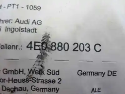 Second-hand car spare part front right air bag for audi a8 d3 (4e2, 4e8) 4.0 tdi quattro oem iam references 4e0880203c  