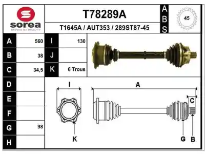 Peça sobressalente para automóvel em segunda mão transmissão dianteira esquerda por audi a8 (d2) 4.2 quattro referências oem iam 4d0407451bx  a2808