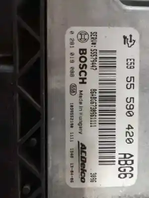 Second-hand car spare part ecu engine control for opel astra j lim. excellence oem iam references 55590420  0201019088