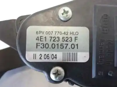 Second-hand car spare part accelerator pedal for audi a8 d3 (4e2, 4e8) 4.0 tdi quattro oem iam references 4e1723523f  