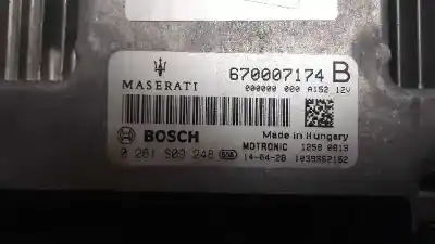 Pièce détachée automobile d'occasion calculateur moteur ecu pour maserati ghibli s q4 références oem iam 670007174  0261s09248