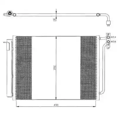 Peça sobressalente para automóvel em segunda mão condensador / radiador de ar condicionado por bmw x5 (e53) 3.0d referências oem iam 64536914216  35406