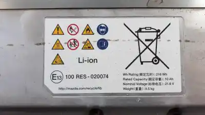 Second-hand car spare part battery for mazda 3 sedán (bp) evolution-x oem iam references bdmc67zb3f  