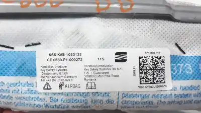 Автозапчасти б/у передняя правая подушка безопасности за seat leon (5f1) 2.0 tdi ссылки oem iam 5f4880742  