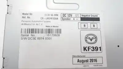 Автозапчастина б/у аудіо система / радіо cd для mazda 2 lim. () 1.5 16v cat посилання на oem iam dc3e66drx  