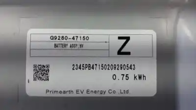 Second-hand car spare part battery for toyota corolla (e21) sedan 1.8 16v hybrid oem iam references g928047150  
