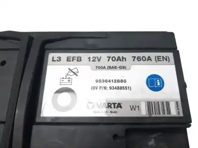 Pièce détachée automobile d'occasion batterie pour volkswagen t-cross motor 1.0 ltr. - 70 kw tsi références oem iam 9836412880  