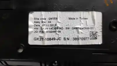Second-hand car spare part dashboard for ford transit furgón (tts) 2.0 tdci cat oem iam references gk2t10849jc  