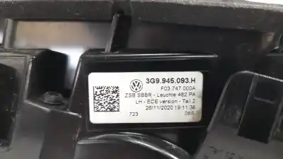 Pezzo di ricambio per auto di seconda mano luce di coda interna sinistra per volkswagen passat variant (cb5) r-line riferimenti oem iam 3g9945093h  