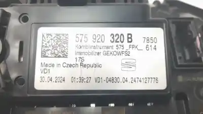 Peça sobressalente para automóvel em segunda mão quadrante por seat ateca (khp) fr referências oem iam 5f0920320b  