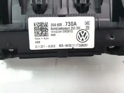 Peça sobressalente para automóvel em segunda mão quadrante por volkswagen polo edition referências oem iam 2g0920730a  