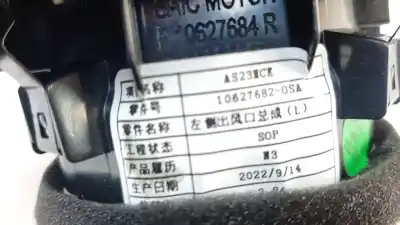 Peça sobressalente para automóvel em segunda mão saída de ar lateral esquerda por mg hs comfort referências oem iam 10627682osa  