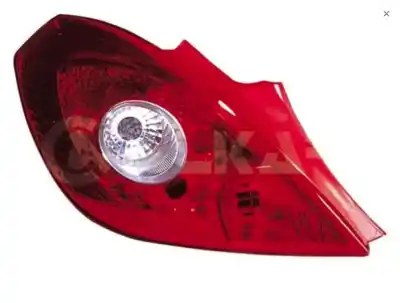 Pezzo di ricambio per auto di seconda mano Lampada Posteriore Sinistra per OPEL CORSA D (2006-2015) Riferimenti OEM IAM 1222132 OP0344154 103F16391771
