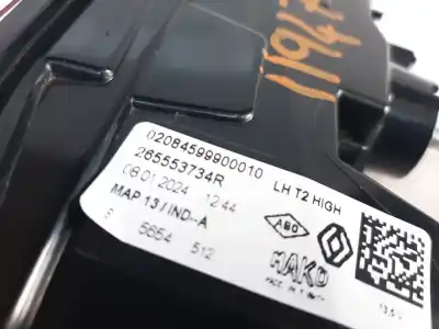 Автозапчасти б/у внутренний левый задний фонарь за renault captur ii techno ссылки oem iam 265553734r  265553734r