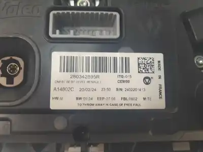 Автозапчасти б/у gps-навигационная система за renault captur ii techno ссылки oem iam 280342895r  
