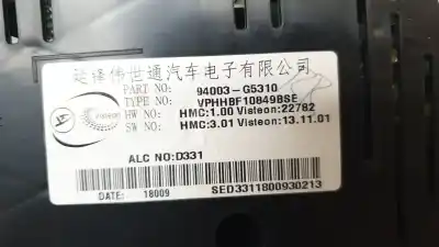 Peça sobressalente para automóvel em segunda mão quadrante por kia niro business referências oem iam 94003g5310  