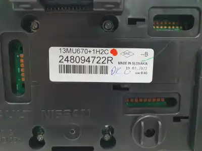 Peça sobressalente para automóvel em segunda mão quadrante por renault clio v intens referências oem iam 248094722r  