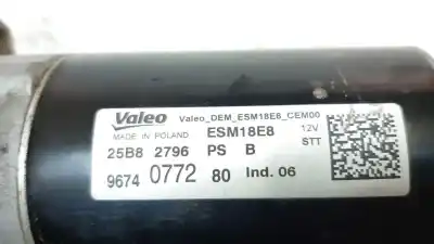 Peça sobressalente para automóvel em segunda mão motor de arranque por citroen c4 cactus shine referências oem iam 9674077280 s438296 arf701251vl