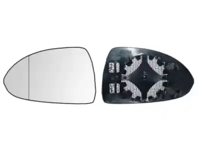 Peça sobressalente para automóvel em segunda mão Vidro Espelho Retrovisor Esquerdo por OPEL CORSA D (2006-2015) Referências OEM IAM 13187623 OP0347534 1051639018