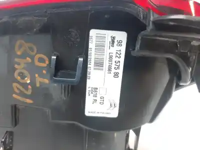 Second-hand car spare part left tailgate light for citroen c3 feel oem iam references 9812257580 103f07610771 ci3284154 4850501 9812257580