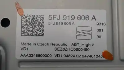 Second-hand car spare part multifunction display for seat arona fr oem iam references 5fj919606a  