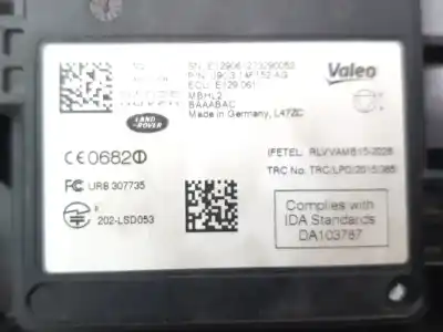 Second-hand car spare part electronic module for jaguar e-pace motor 2.0 ltr. - 110 kw diesel cat oem iam references j9c314f152ag  202lsd053