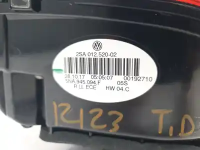 Автозапчасти б/у внутренний правый задний фонарь за volkswagen tiguan (ad1, ax1) 1.4 tsi ссылки oem iam 5na945094f  