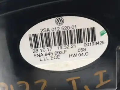 Автозапчастина б/у внутрішній лівий задній ліхар для volkswagen tiguan (ad1, ax1) 1.4 tsi посилання на oem iam 5na945093f  