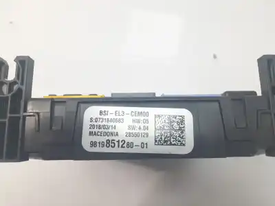 Second-hand car spare part fuse box unit for citroen c4 cactus shine oem iam references 9819851280  