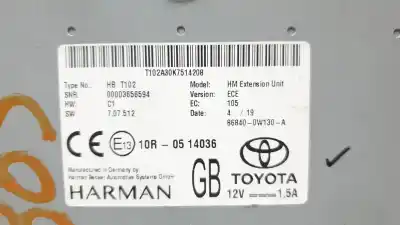 Second-hand car spare part electronic module for lexus ux (za10) 250h e-four oem iam references 868400w130  