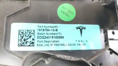 Second-hand car spare part decorative moulding for tesla model 3 (5yj3) ev awd oem iam references 191975610b  