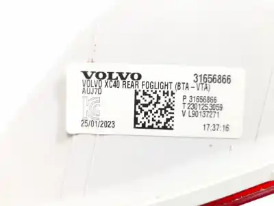 Автозапчастина б/у бампер задній правий для volvo xc40 (536) b4 mild-hybrid посилання на oem iam 31656866  