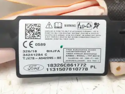 Second-hand car spare part front left curtain airbag for ford focus iv (hn) 1.5 ecoblue oem iam references jx7ba042d95be  