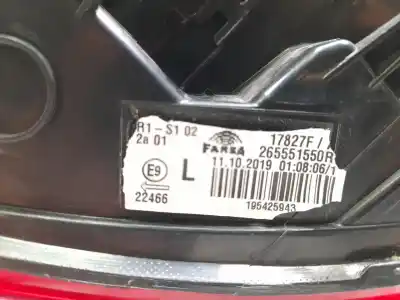 Second-hand car spare part left tailgate light for renault clio v (b7_) 1.0 lpg (b7mt) oem iam references 265551550r 103f18140771 , 5500501 
