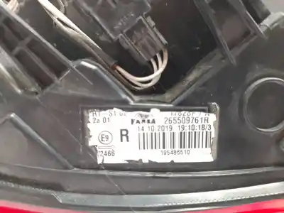 Second-hand car spare part right tailgate light for renault clio v (b7_) 1.0 lpg (b7mt) oem iam references   
