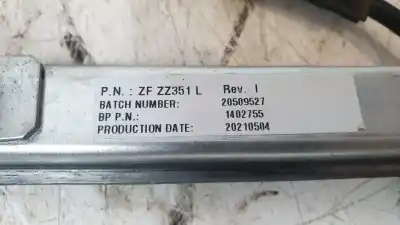 Second-hand car spare part driver left window regulator for ligier js50 0.5 oem iam references 1402755g  