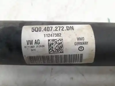 Автозапчастина б/у передня права трансмісія для volkswagen t-roc (a11, d11) 2.0 tdi посилання на oem iam 5q0407272dn v1357  Автозапчастина б/у передня права трансмісія для volkswagen t-roc (a11, d11) 2.0 tdi посилання на oem iam 5q0407272dn v1357