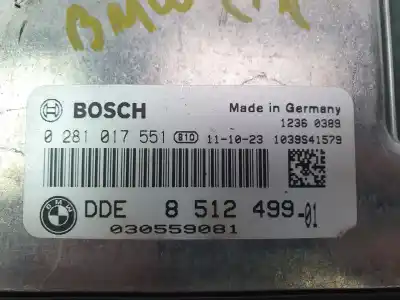 Second-hand car spare part ecu engine control for bmw x1 (e84) sdrive 18 d oem iam references 0281017551  851249901