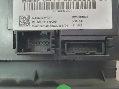 Peça sobressalente para automóvel em segunda mão comando de sofagem (chauffage / ar condicionado) por bmw x1 (e84) sdrive 18 d referências oem iam 64119263303  a2c32355700
